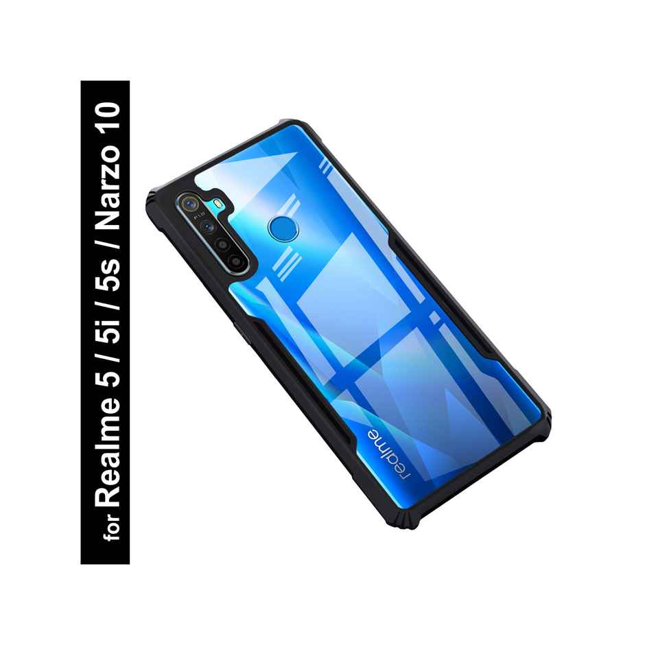 Zapcase Back Cover for Realme 5i| Matte-Black