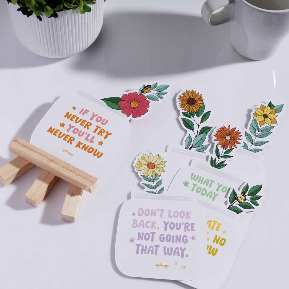 Positive Vibes Easel with Quotes on Positivity and Happiness | Oye Happy