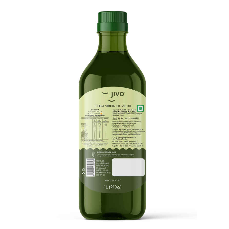 Jivo Extra Virgin Olive Oil | Bottle