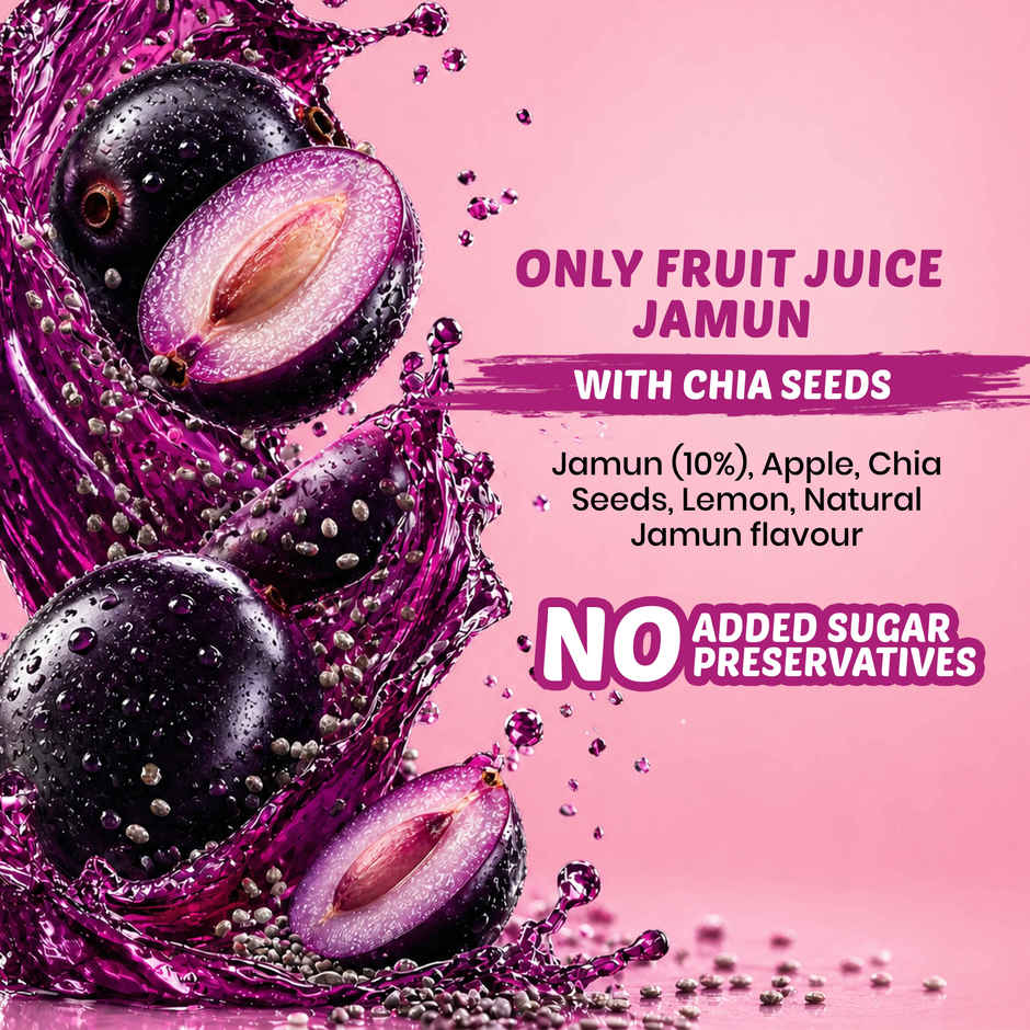 Yu Jamun with Chia Seeds | Only Fruit Juice