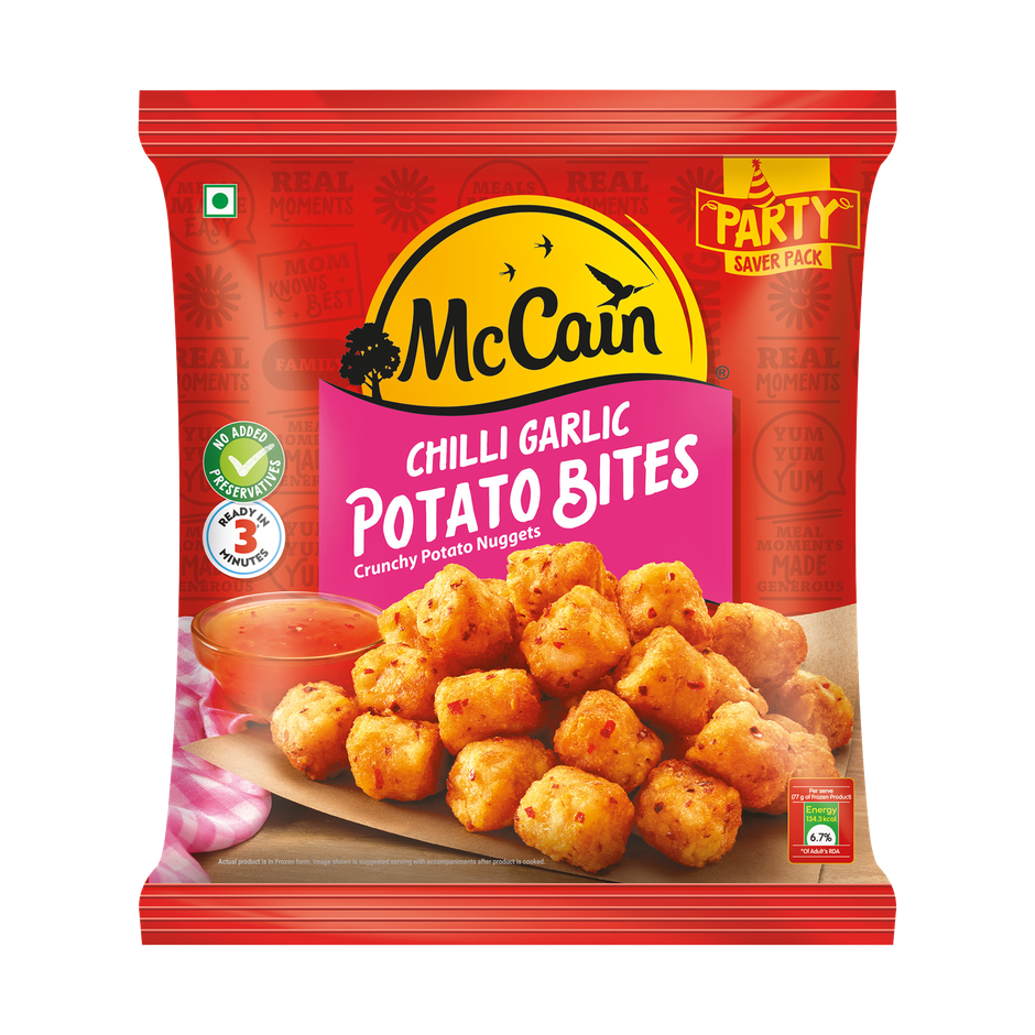 McCain Chilli Garlic Potato Bites | Party Snack
