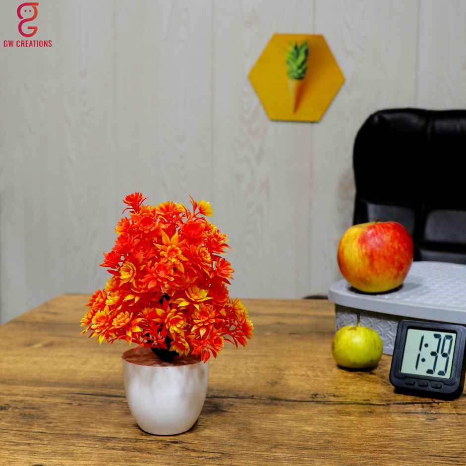 Gw Creations Small Plant Orange Flower Flower