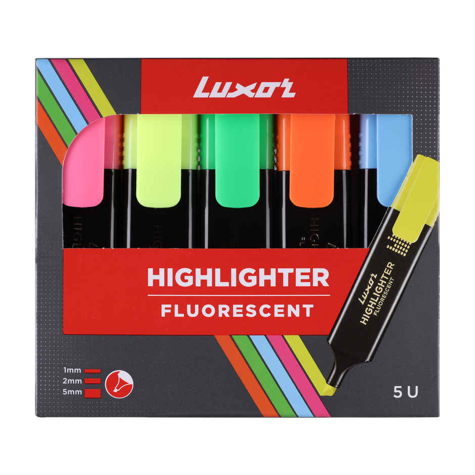 Luxor Pastel Colour Highlighter Set | Assorted