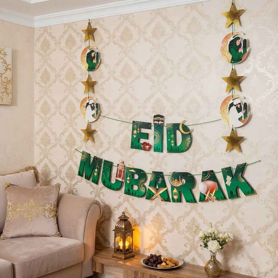 Eid Mubarak Banner (Green) | Propcon