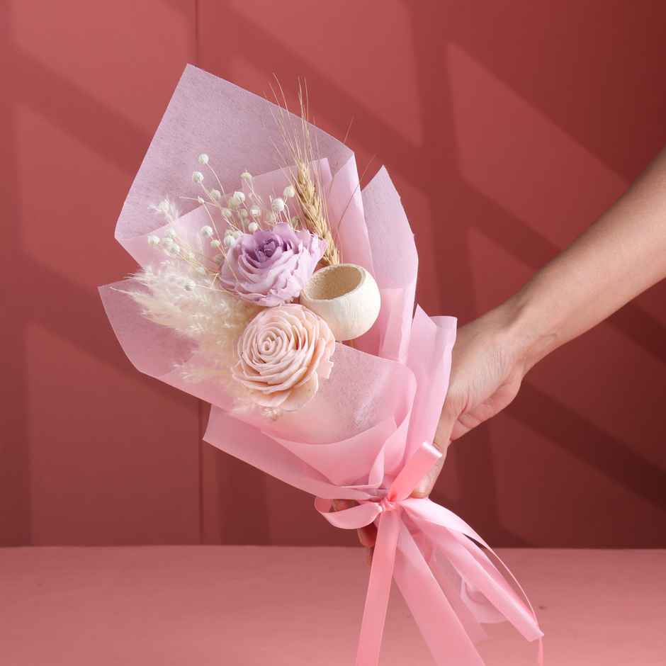 Dried Flower Floral Bunch | Flower Bouquet | FlowerAura