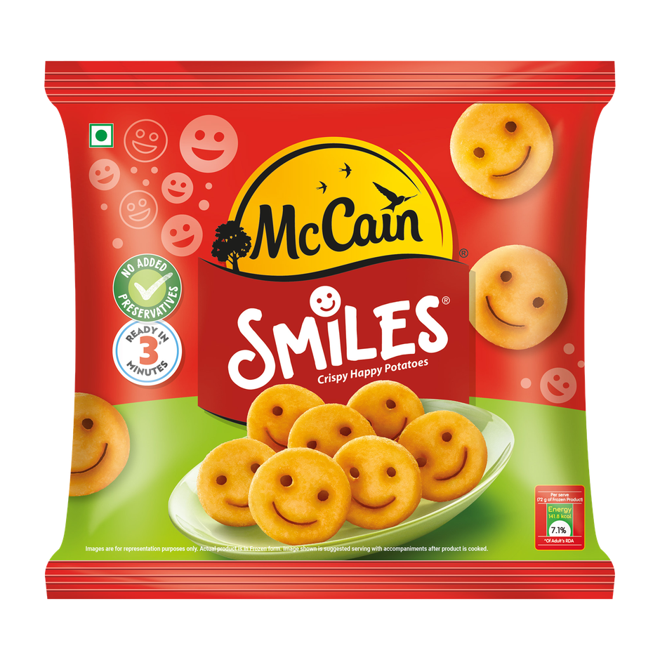 McCain Smiles | Crispy Potato Snacks | No Added Preservatives