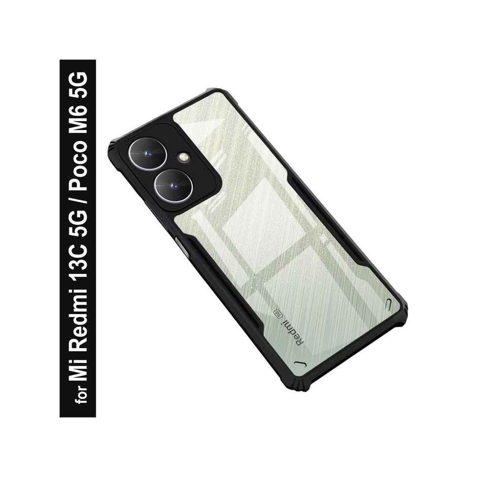 Zapcase Back Cover for MI Redmi 13C 5G | Matte-Black