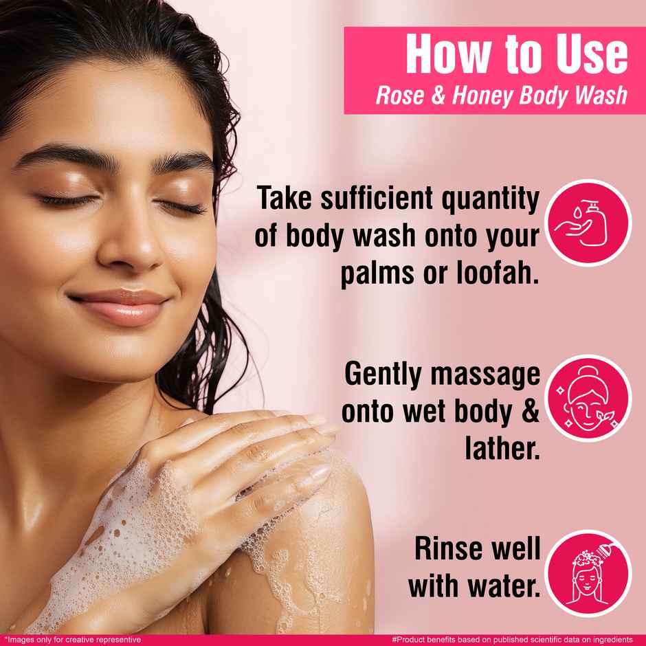 Multani Naturals Rose & Honey Body Wash
