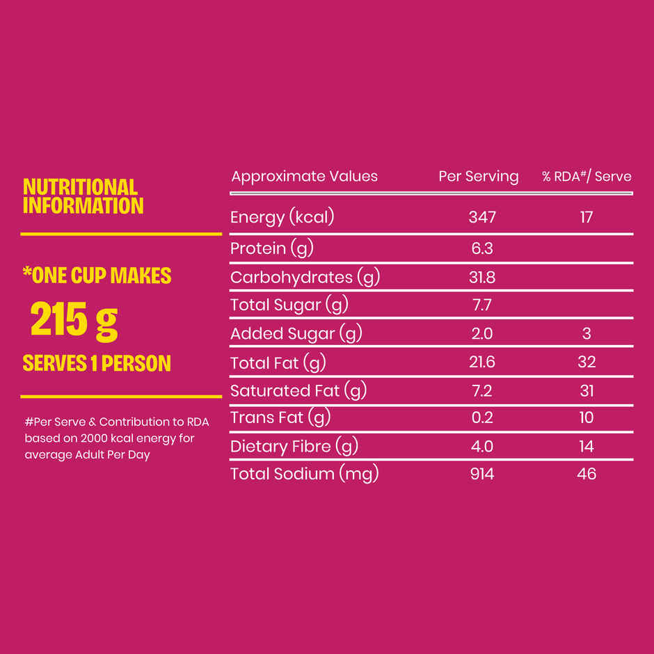 Yu Zingy Cheese Instant Cup Noodles