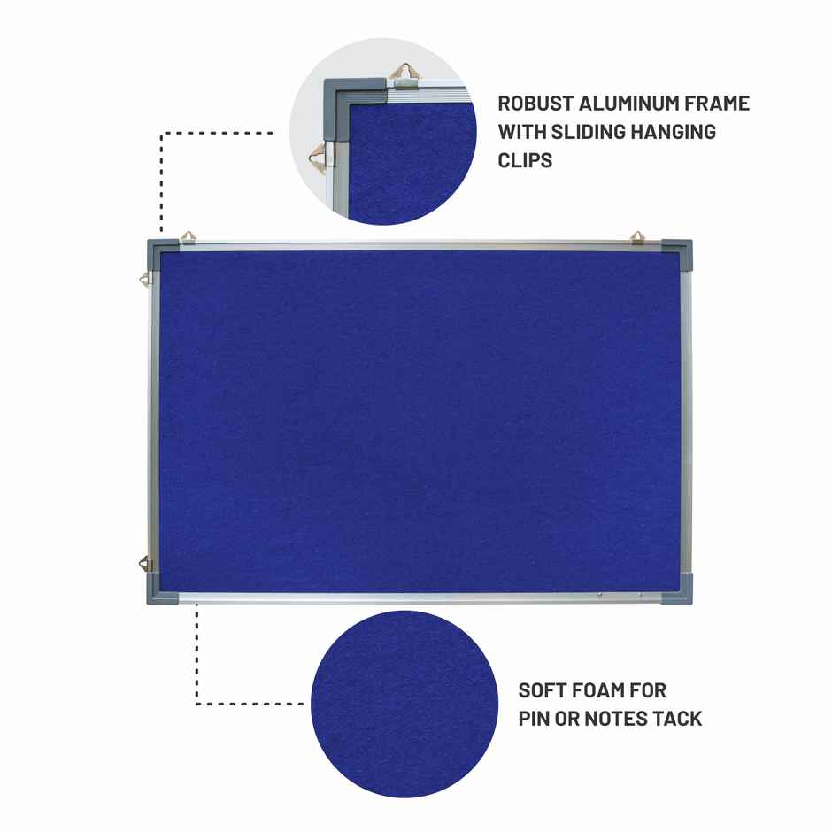 Abk Notice Board/ Pin Up Board/ Bulletin Board/ Display Board/ Soft Board 2Ft x 1.5Ft