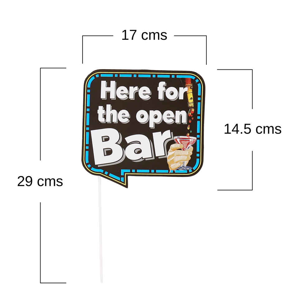 Cocktail Party Photobooth Props | Party Decoration | Party Needs | Multicolor | Propcon