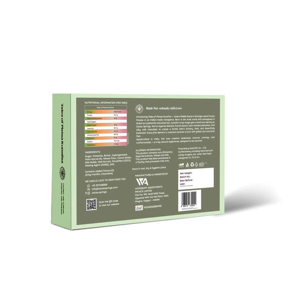 Cacao Springs Tales of Kunafa Brittle