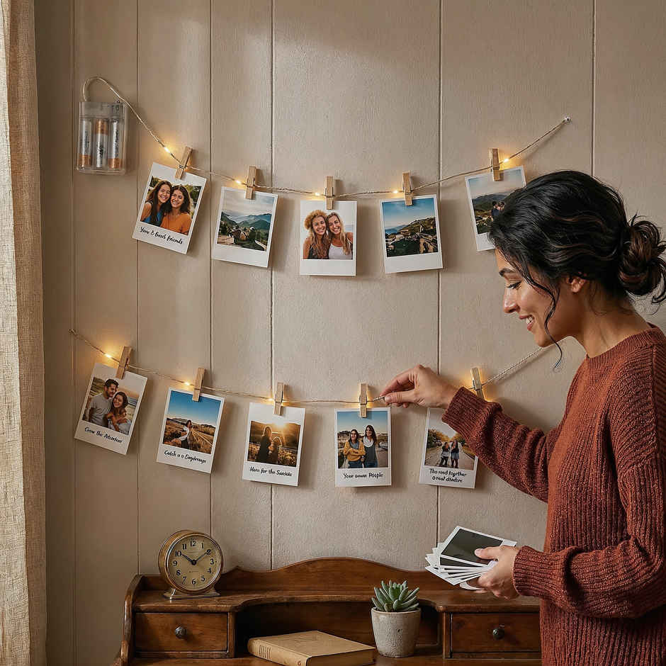 String Lights with Photo Clips | Happy Mail