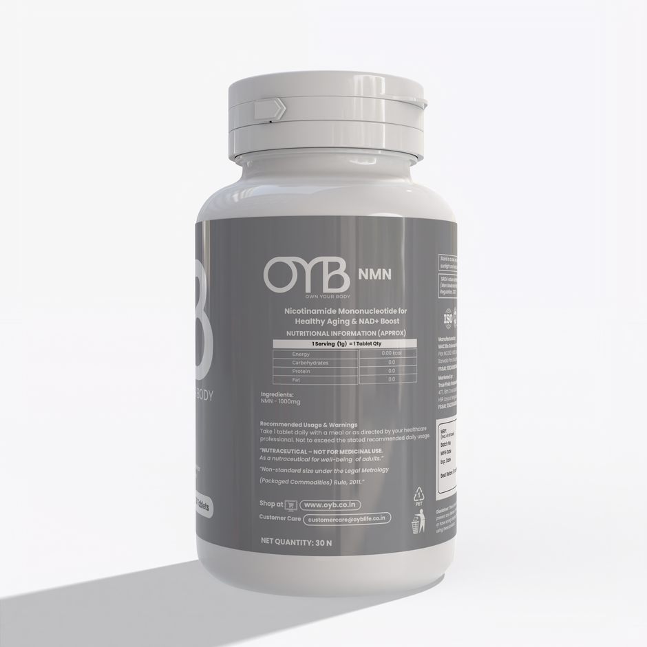OYB NMN Anti-Aging Tablets with Nicotinamide Mononucleotide for NAD+ Boost