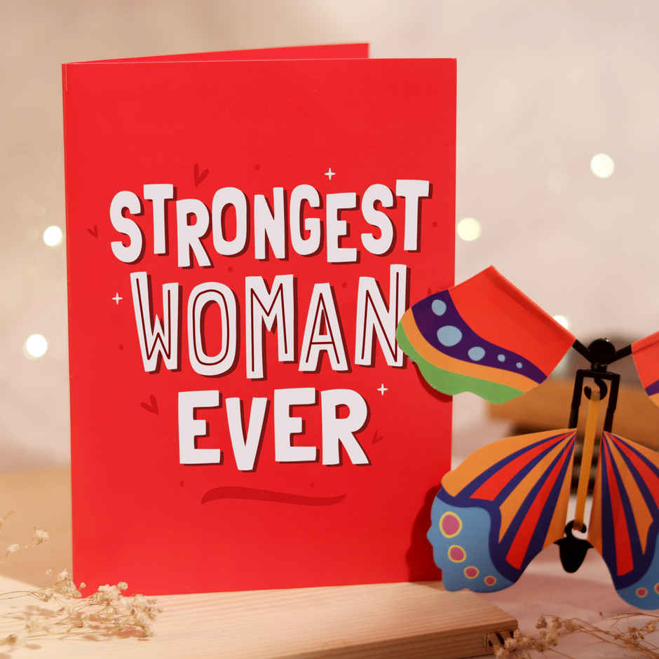 Women's Day Butterfly Card | Unique Card with a Surprise Flying Butterfly Inside | Oye Happy