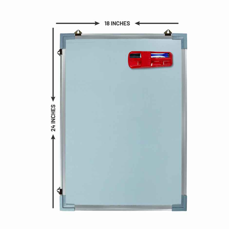 ABK Magnetic White Dry Wipe Board with 2 markers 2ft x 1.5ft