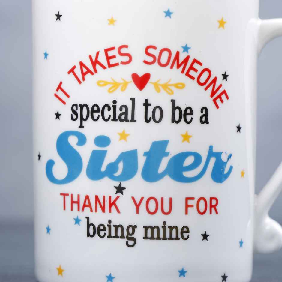 Archies Special Thanks To Sister Ceramic Mug
