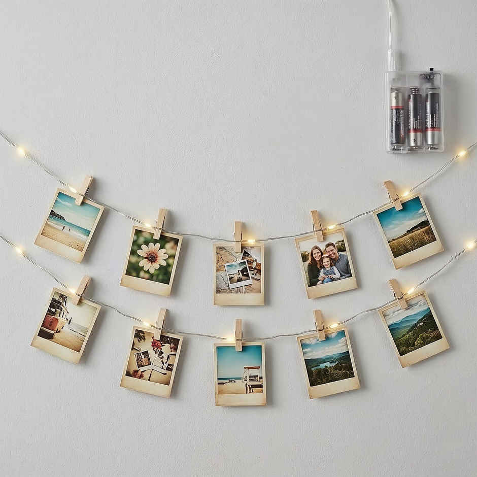 String Lights with Photo Clips | Happy Mail
