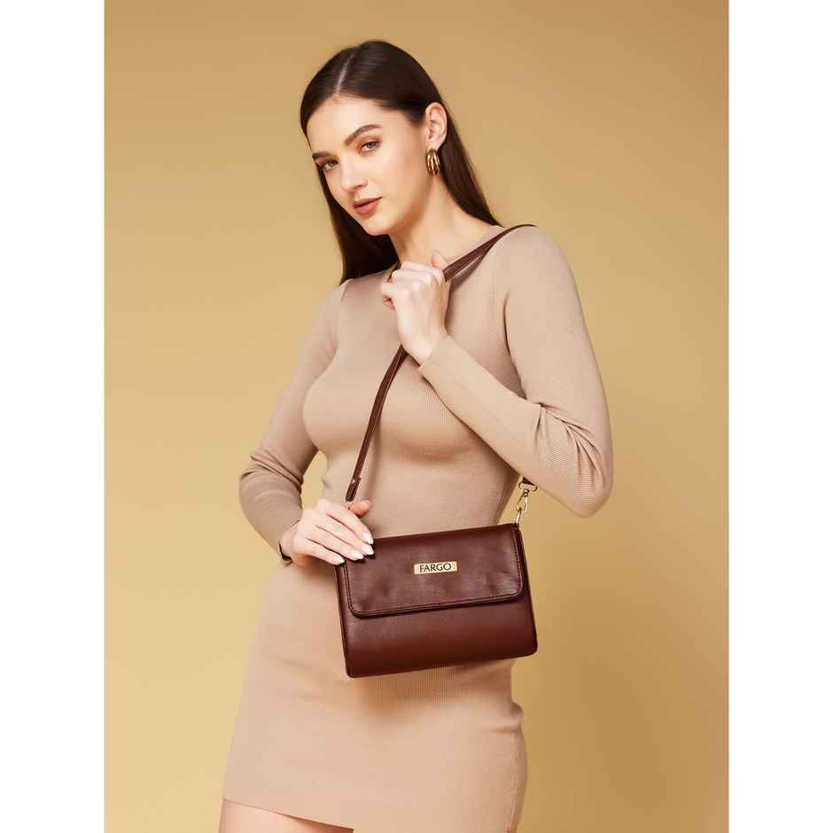 Fargo Brown Stylish Sling Bag | FGO-687