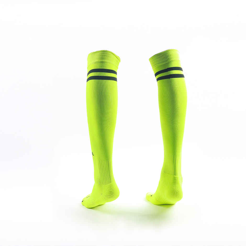 Total Trainer Football Stockings - Support for Enhanced Performance (Florocent Green, L)