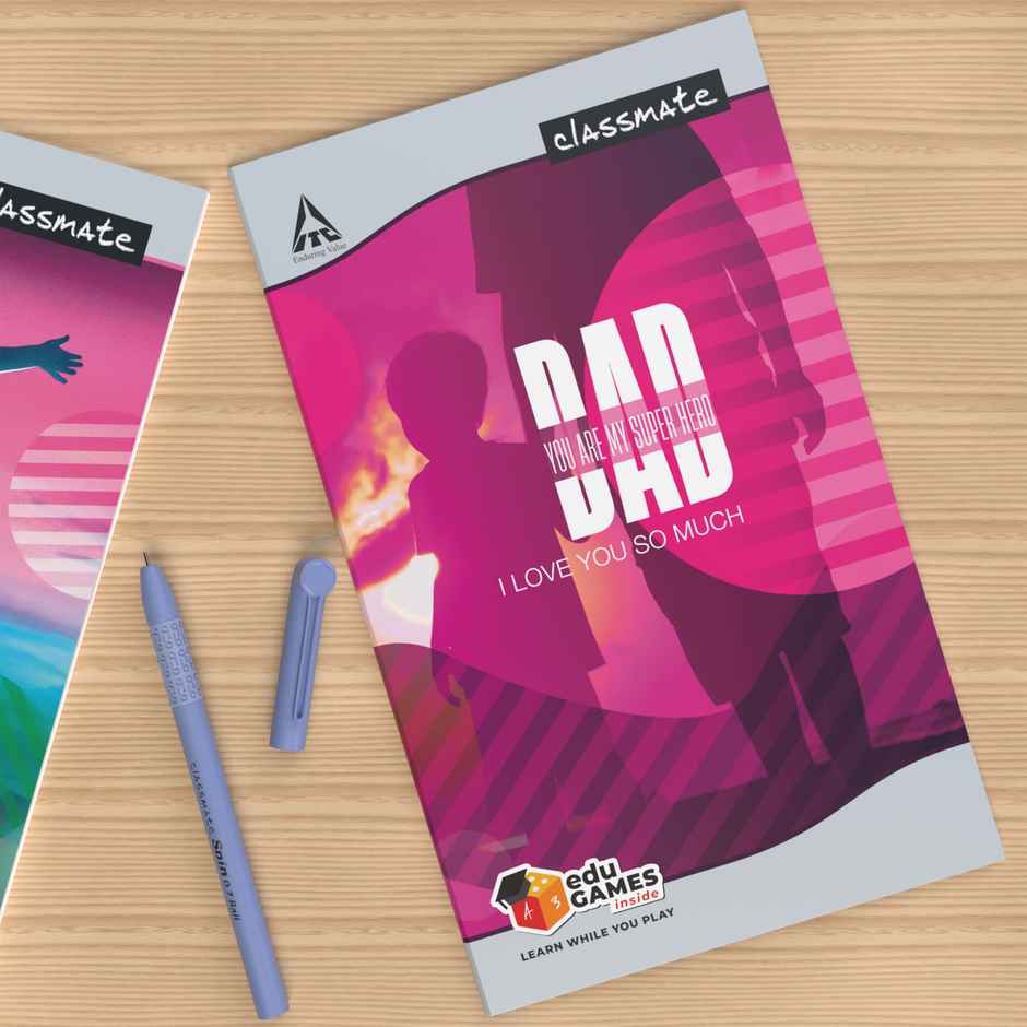 Classmate Notebook | 27.2 x 16.7 cm | 172 Pages | Assorted Designs