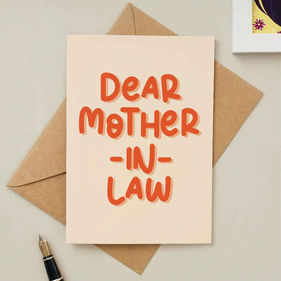 Dear Mother-in-Law Special Greeting Card | Oye Happy