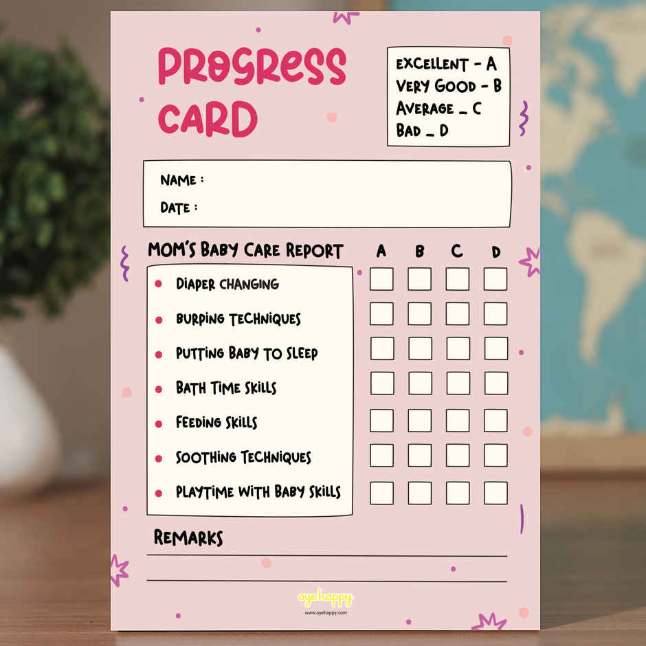 Report Card for New Moms | Oye Happy