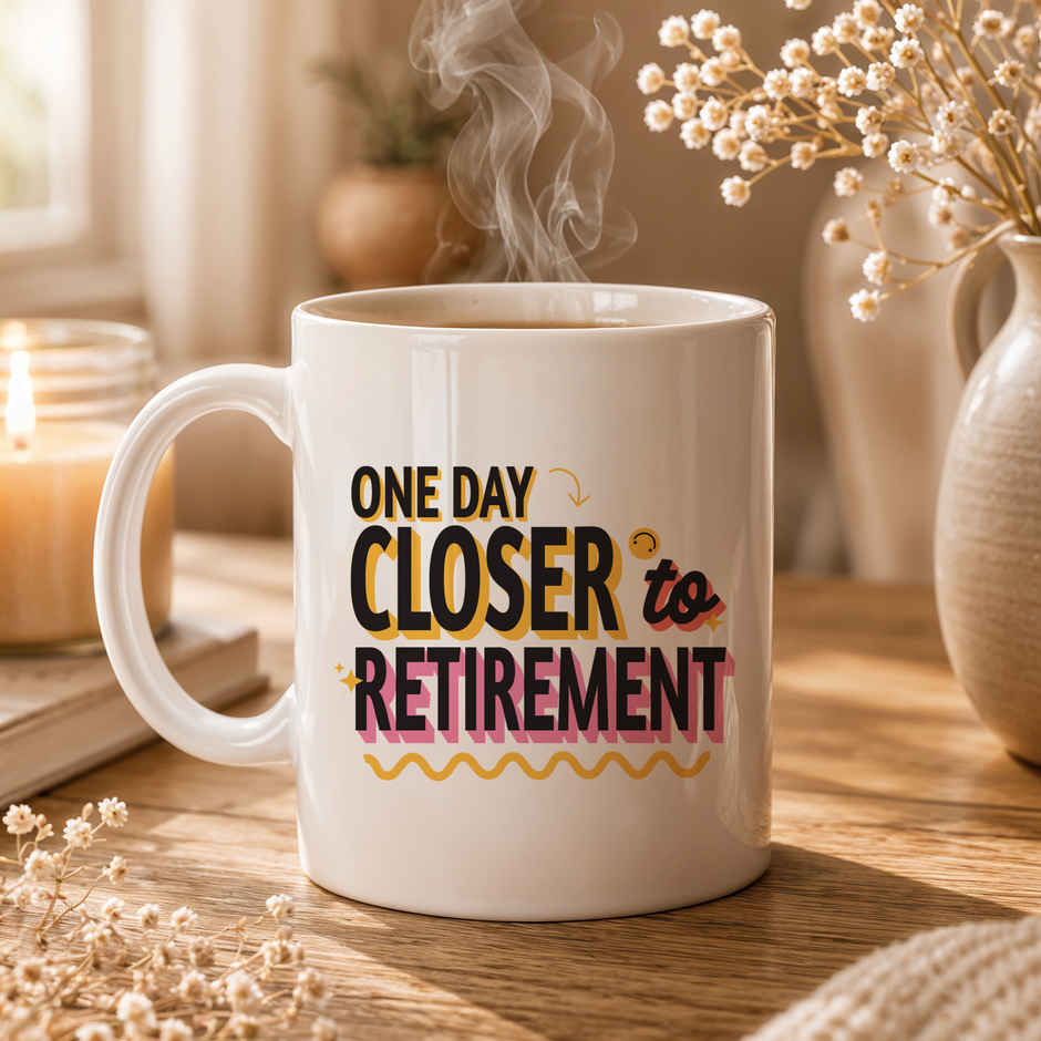 Funny Retirement Countdown Mug | Oye Happy