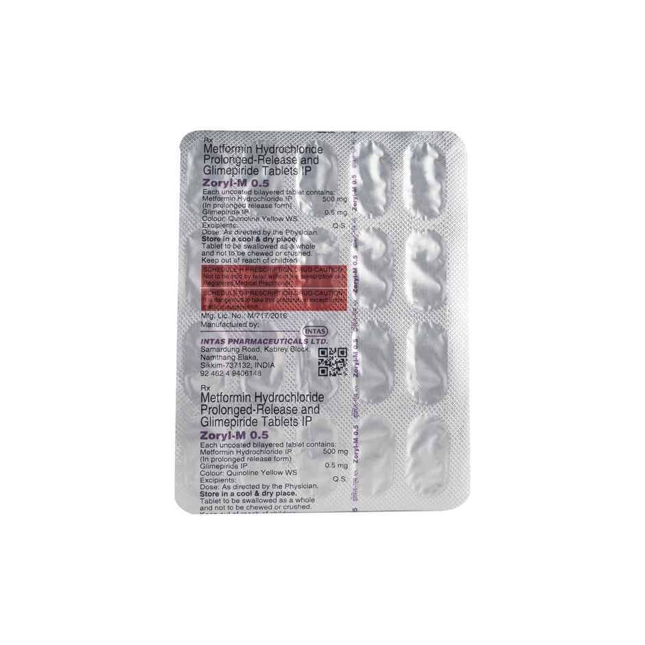 Zoryl-M 0.5 Tablet PR