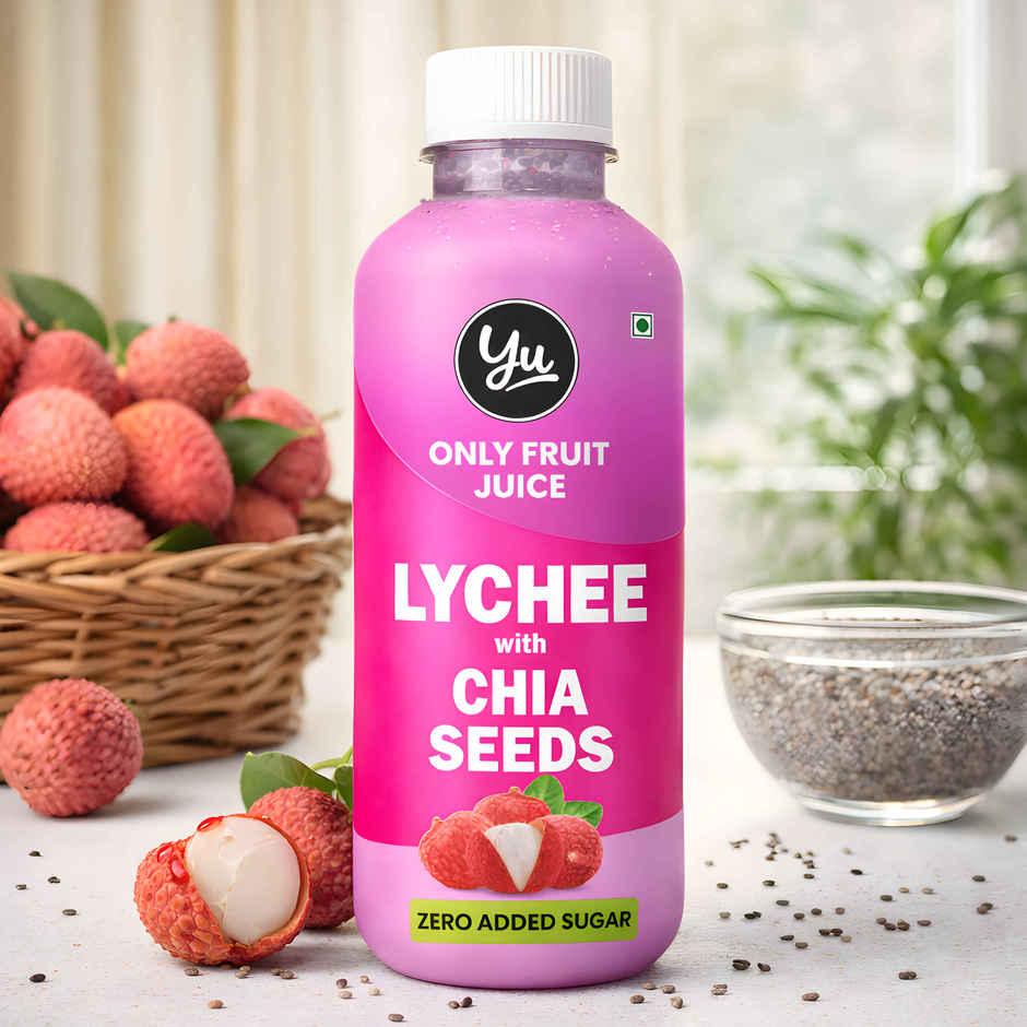 Yu Lychee With Chia Seeds | Only Fruit Juice
