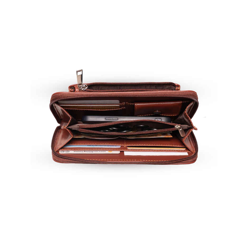 Zouk Tidal Wave Classic Zipper Wallet (CFC) - Orange