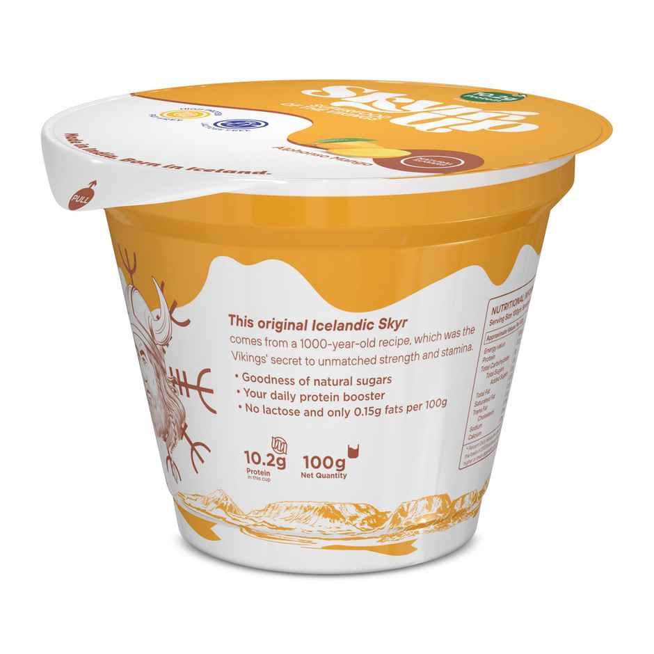 Skyrrup High-Protein Icelandic Yogurt - Mango | Fat-Free | No Added Sugar