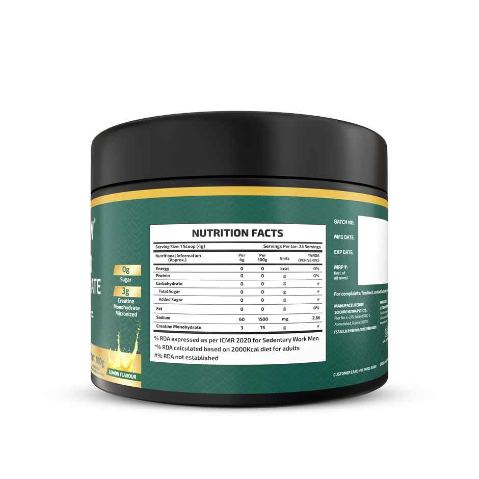 Scitron Nitro Creatine Monohydrate - Lemon