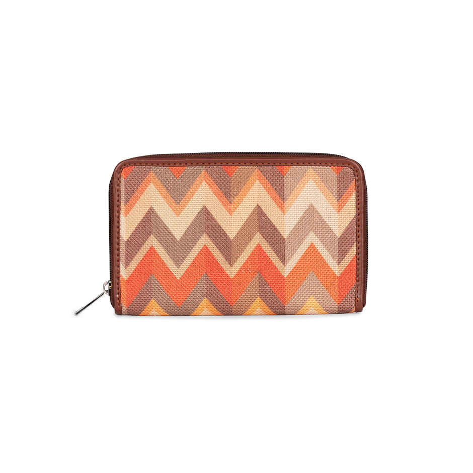 Zouk Tidal Wave Classic Zipper Wallet (CFC) - Orange