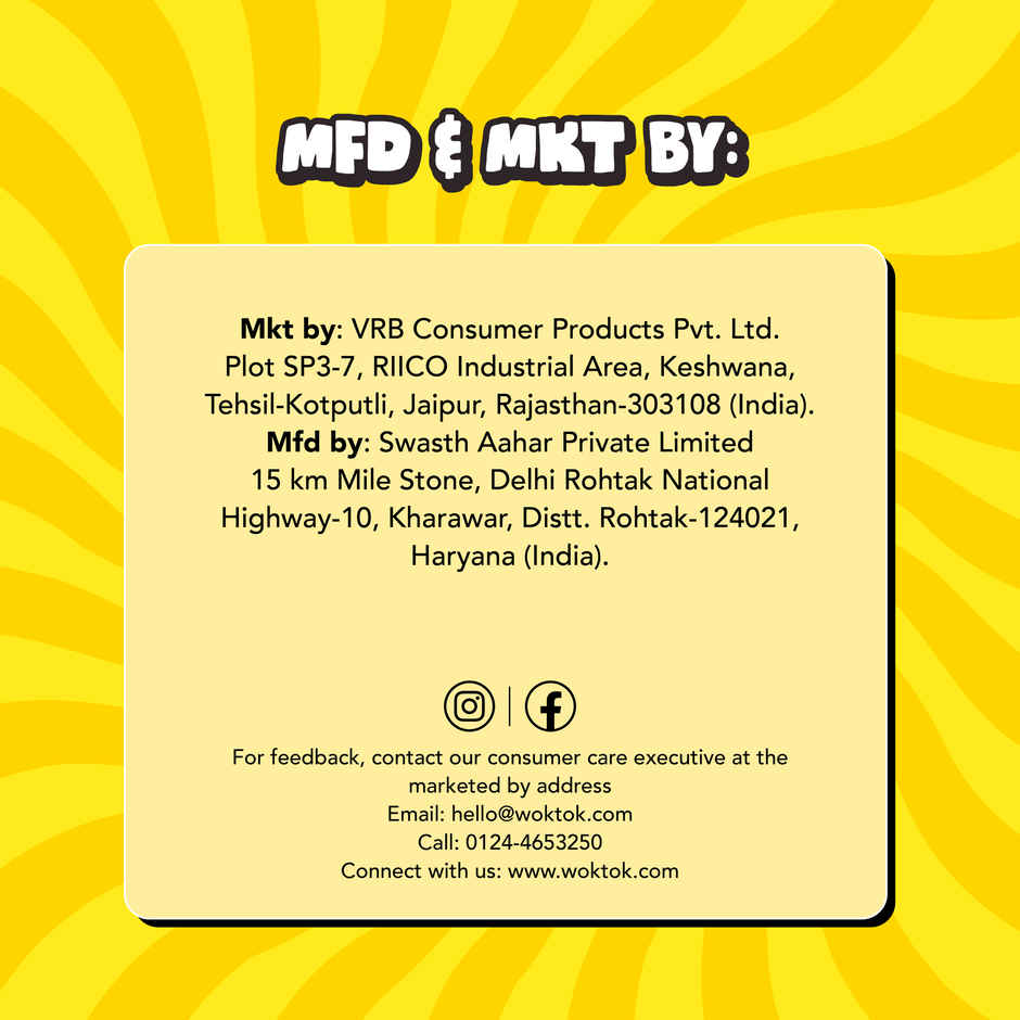 Wok Tok by Veeba Masala Instant Noodles | No Maida | No Palm Oil