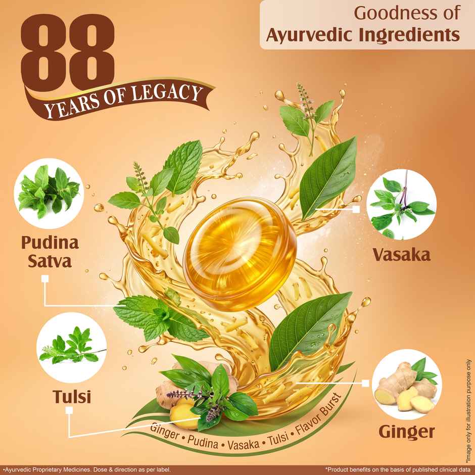 Multani Kuka Cough Tablets | Tulsi Ginger | For Sore & Irritating Cough