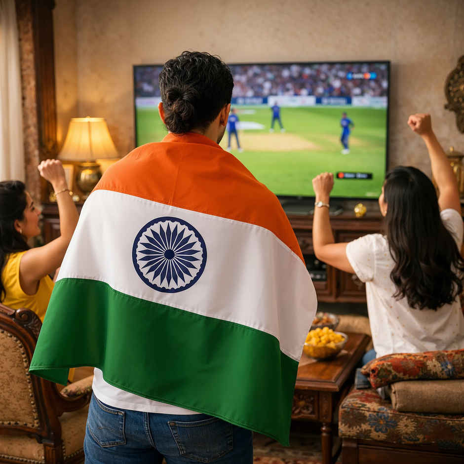 Indian Flag Medium | 6 x 4 ft | Tricolor Flag for Cricket Match Parties | Propcon