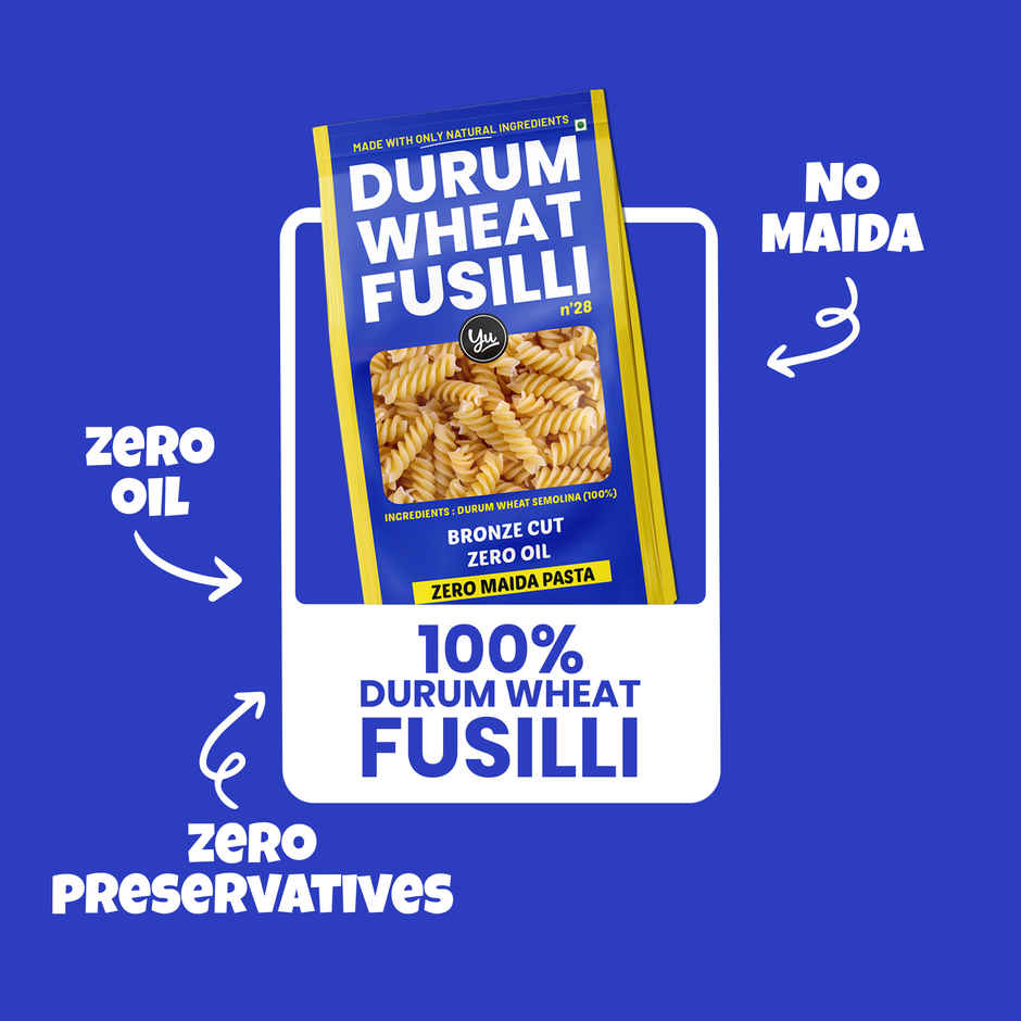 Yu Zero Maida Fusilli Pasta Durum Wheat