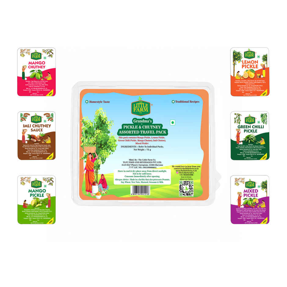 The Little Farm Co. Pickle & Chutney Assorted Travel Pack
