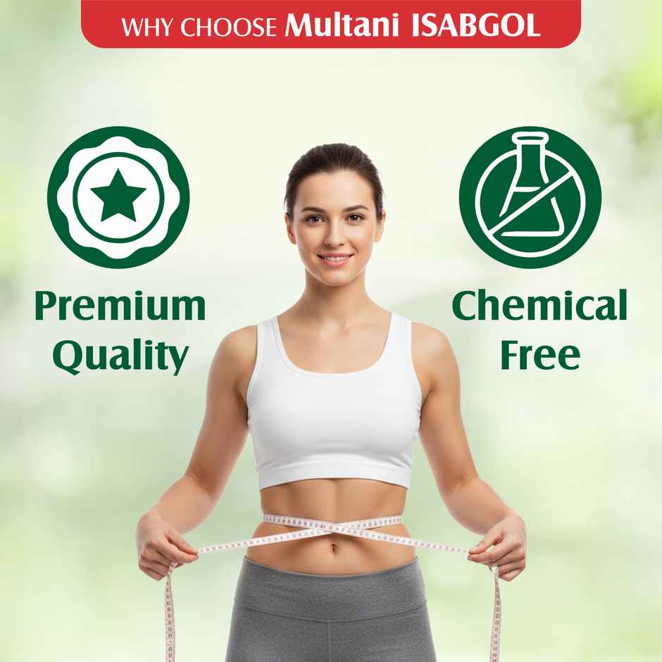 Multani Essentials Isabgol Psyllium Husk Powder| Manage Constipation