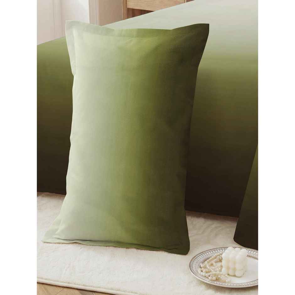 Dream Living Ombrey Double Bedsheet Set | Olive - 220 x 250 cm