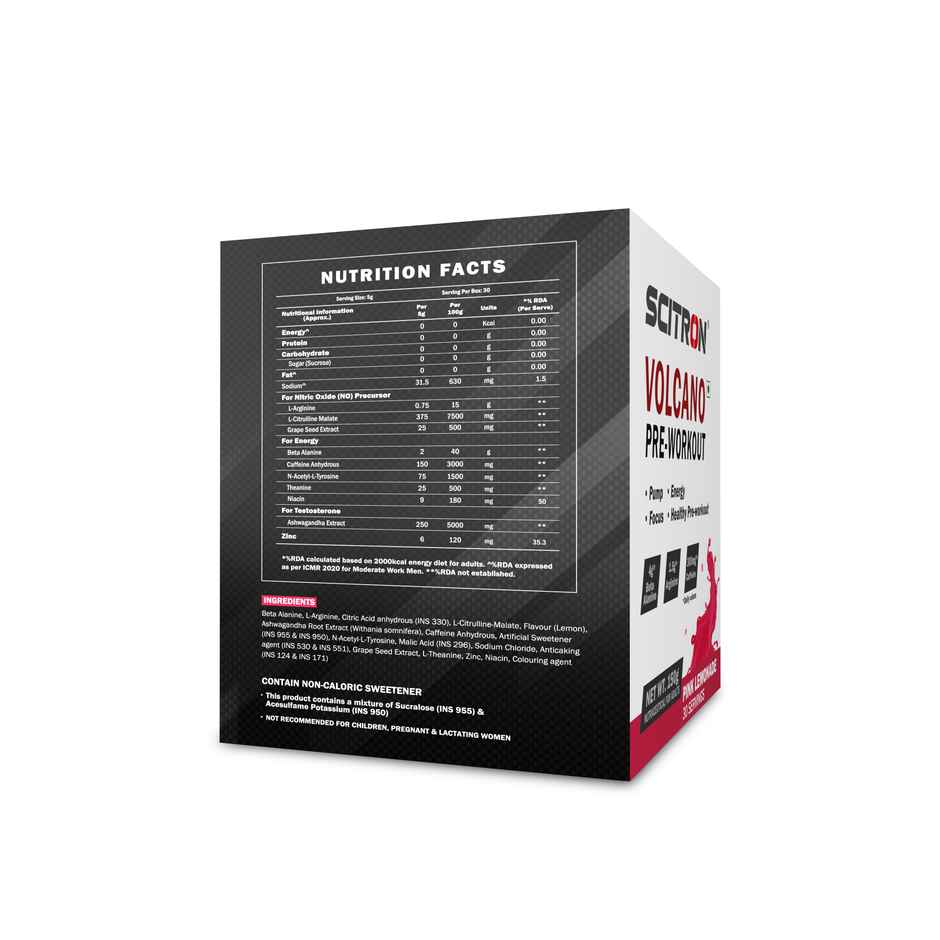 Scitron Volcano Pre Workout Pink Lemonade