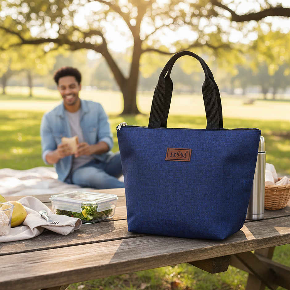 HOOM Lunch Bag with Met-PET Aluminium Insulation | Keeps Food Fresh & Warm Longer