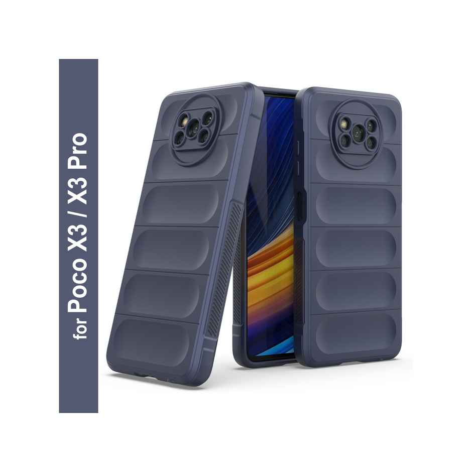 Zapcase Back Cover for Poco X3 | Poco X3 Pro | Magic-Sapphire