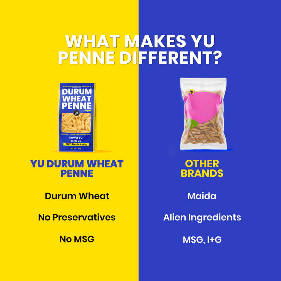 Yu Zero Maida Penne Pasta Durum Wheat
