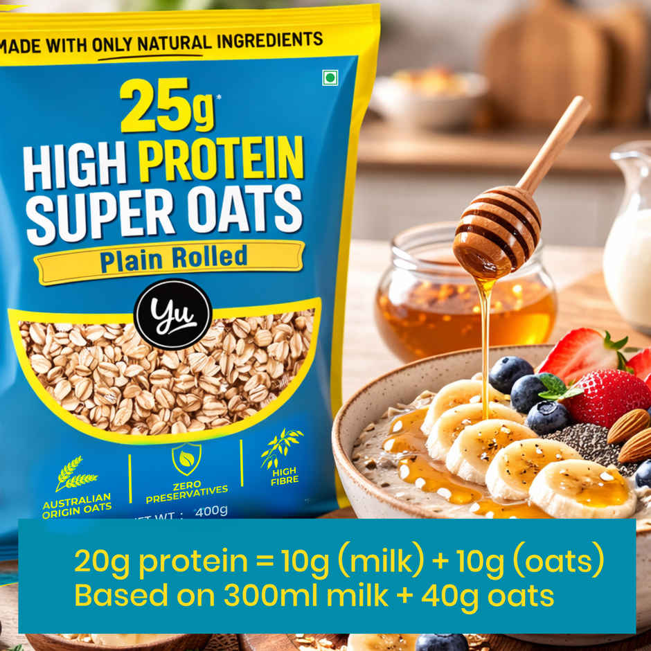 Yu High Protein Plain Rolled Oats