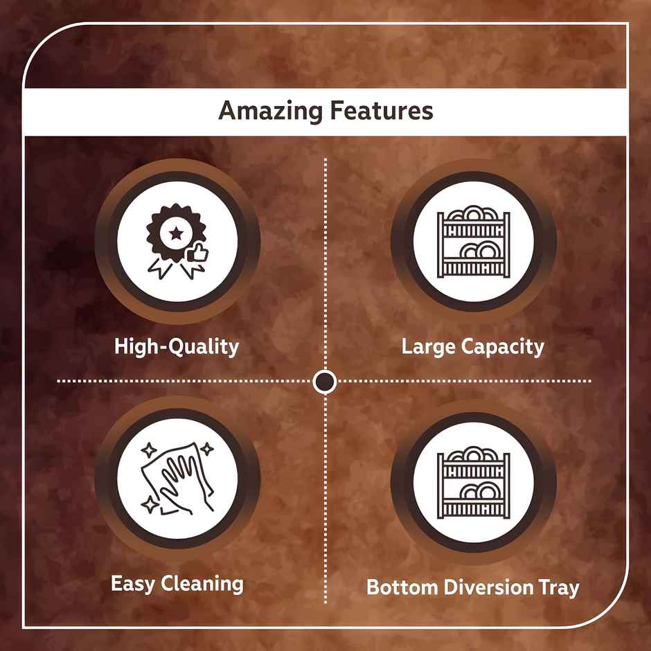 Youbee Durable Plastic Kitchen Sink, Large Dish Rack Drainer Basket