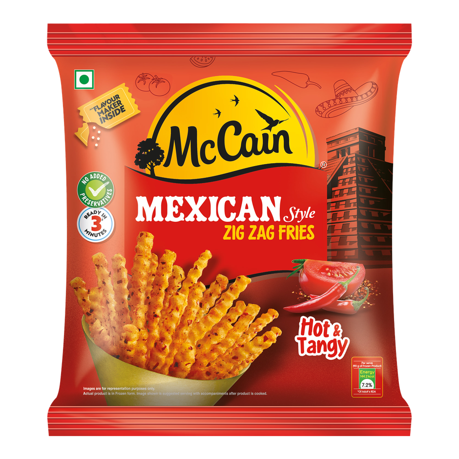 McCain Mexican Hot &Tangy Zig Zag Fries