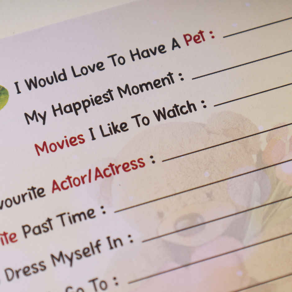 Vintage Teddy Bear Slam Book for Friends | Oye Happy