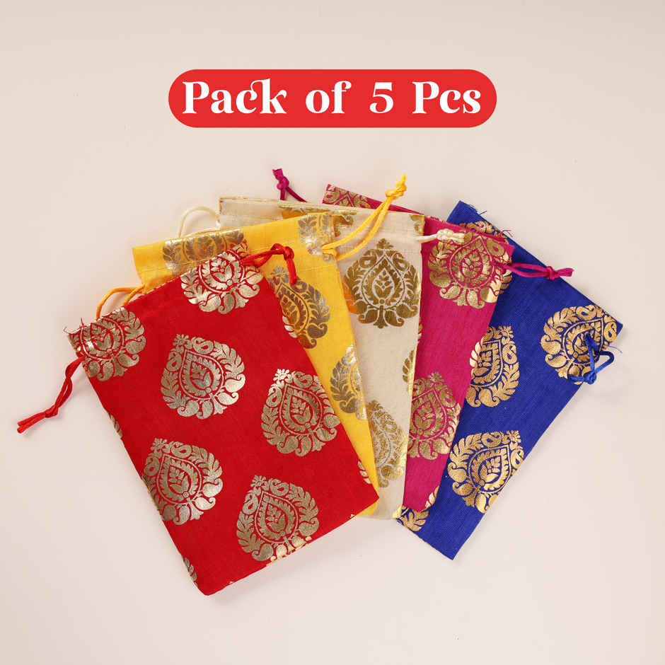 Potli Bags | Assorted | Pack Of 5 | Happy Mail